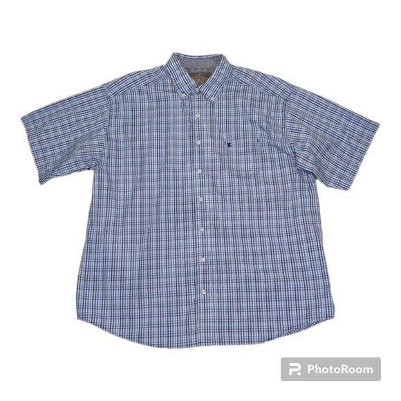 Panhandle Shirt Men's XL Tuf Cooper Performance Plaid Western Rodeo Cowboy Gorp - Picture 1 of 14